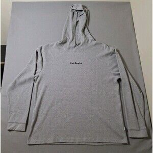 Sunrise Kingdom Los Angeles Waffle Knit Hoodie Gray Thermal Long Sleeve Mens XL